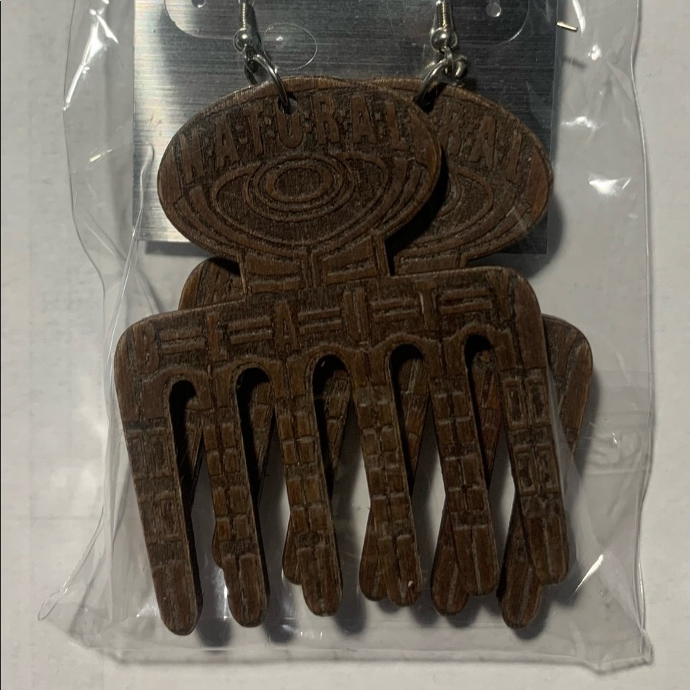 Afro pick Earrings